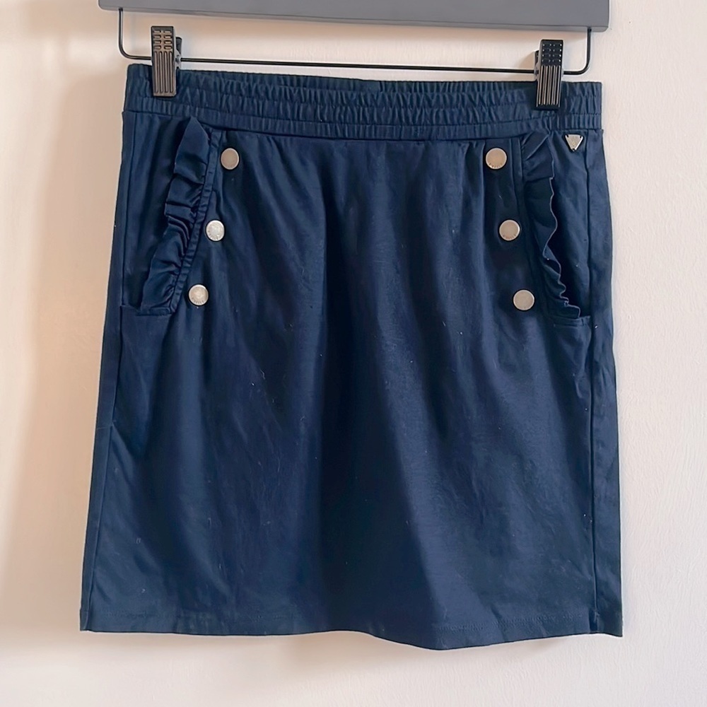 Scotch & Soda Girls Nautical Navy Blue Skirt with Pockets​​​​​​​​​​​​​​